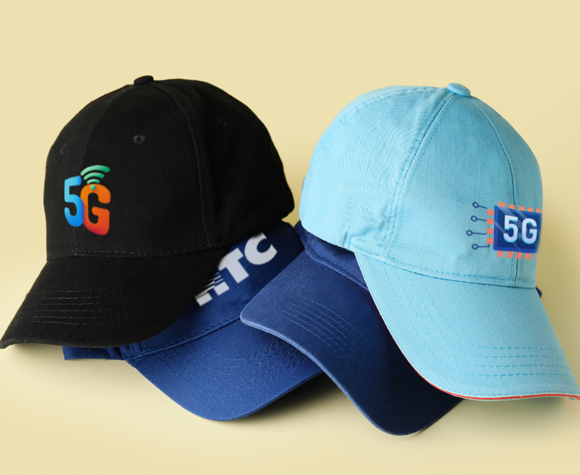 Baseball Caps with 5G symbols